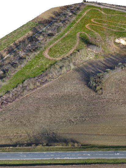 Parcelle_Vue_3D Vue 3D d'une parcelle agricole
