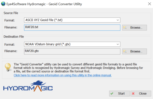 Conversion de modèle de géoïde au format TXT en format GTX
